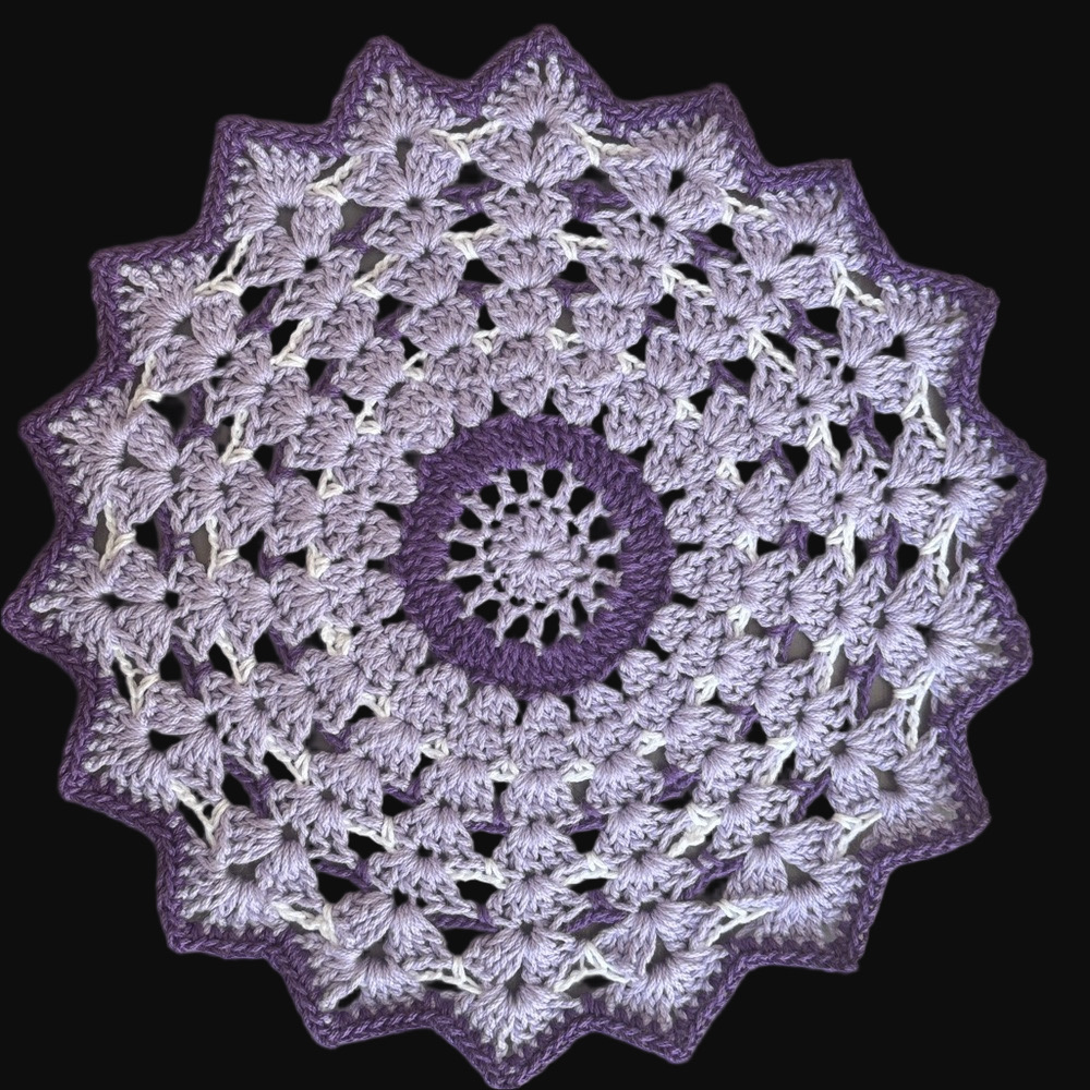 Crochet Doily / Placemat / Trivet  - 100% Cotton - 13”
Handmade